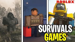 Top 6 Mejores Juegos Supervivencia En Roblox Que Te Recomiendo 2023🏮 [upl. by Eladnek432]