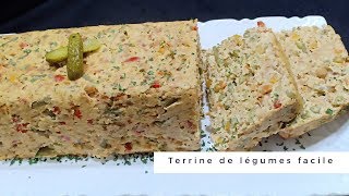 Recette de la Terrine de légumes aux oeufs وجبة غذاء رائعة خفيفة و متكاملة [upl. by Hagep944]