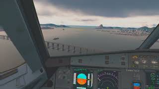 Fs2020  Approach Santos Dumont Airport  Quest 3  14102024 [upl. by Demmer]