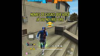 Nomes de casais FF🤨 freefire ffgameplay freefireshorts ffshorts freefirebrasil [upl. by Yvor]