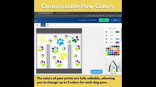 Colorful Dog Paw Print Design on Zazzle Print On Demand Products [upl. by Ennayd]