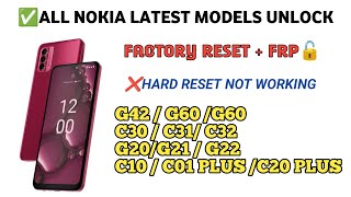 NOKIA G42 5G TA1586 FACTORY RESETFRP  ALL NOKIA HMD MODELS FORMATFRP 1 CLICK SUPPORTED [upl. by Carleton]