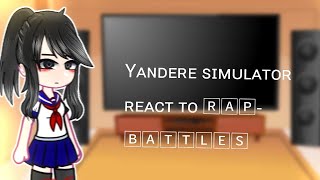 yandere simulator react to rapbattles [upl. by Notfa594]