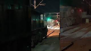 Train 22998 SGNR JLWC Departing graciously from Bikaner in late Night hours [upl. by Ahseena]