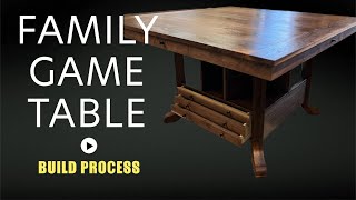 Family Game Table  Build Process [upl. by Nayrda281]