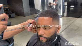 How to Use NHance Hair Fiber Hold Spray  The Rich Barber [upl. by Ash]