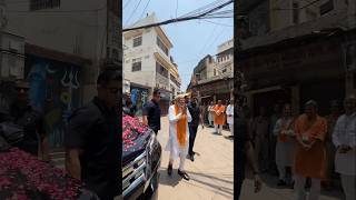 PM Shri Narendra Modi Ji offered prayers at Kaal Bhairav temple Varanasi l shorts l youtubeshorts [upl. by Eiaj566]