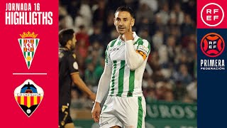 Resumen PrimeraFederación  Córdoba CF 20 CD Castellón  Jornada 16 Grupo 2 [upl. by Opalina]