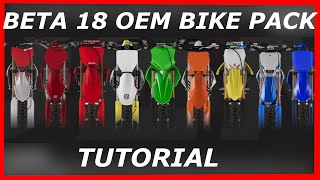 OEM Bikes Pack Installation Tutorial  MXBikes [upl. by Keene]