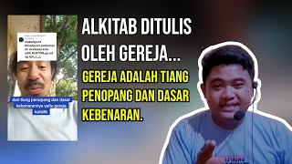 Menanggapi ROMO Patris Allegro Alkitab ditulis Oleh Gereja Tiang penopang dan dasar Kebenaran [upl. by Eneleh]