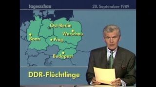 Vor 25 Jahren TVBerichte Teil 4 über quotDDRWendequot in quotTAGESSCHAUquot vom 1509 bis 30091989 [upl. by Iralav]