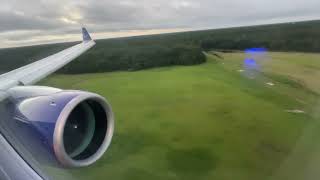 Breeze Airways Airbus A220300 Landing Jacksonville Intl RWY 26 [upl. by Adena543]