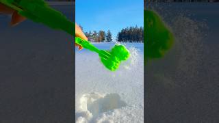 Do you like ice cream made of snow🍧🥶 shorts shortvideo snow ice asmr asmrsounds icecream [upl. by Aiz303]