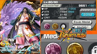 WANO SHOGUN KOZUKI MOMONOSUKE LV 80 FULL BOOST GAMEPLAY OPBR [upl. by Elberfeld]