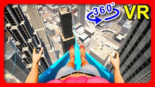 SLIDE in 360° VR  Fear of Heights 4K [upl. by Ahsiak]