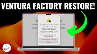 How to Erase All Content and Settings on your Mac How to Reset Macbook Pro on Ventura [upl. by Nas]