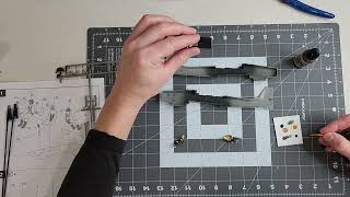 Revell 148 scale Ju 87G1 Stuka Video Log 8 Panel line wash for cockpit amp painting boots [upl. by Nire700]