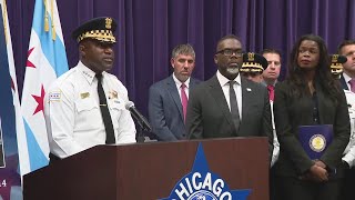 Chicago leaders announce charges in murder of Officer Enrique Martinez [upl. by Eiznekcam]