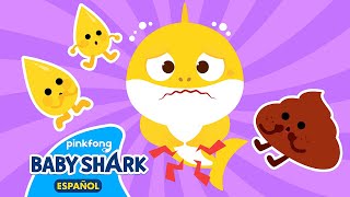 Popó y Pipí  Canciones de Curiosidad de Tiburón Bebé  Canciones Infantiles  Baby Shark en español [upl. by Nnainot]