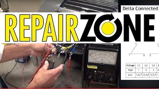 Identifying 9 Lead Delta Connection on an AC Electric Motor [upl. by Saidee281]