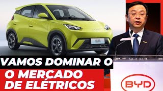 INCRIVEL BYD APRESENTA O CARRO ELÉTRICO MAIS BARATO DO BRASIL [upl. by Brennen]