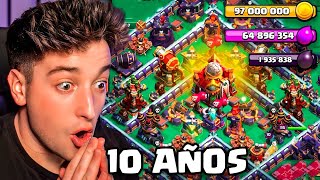 ASÍ ESTA MI ALDEA DE CLASH OF CLANS 10 AÑOS DESPÚES GEMEO EL NUEVO AYUNTAMIENTO NIVEL 16 [upl. by Nina822]