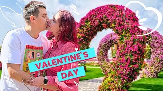 👩🏻 MAMA și TATA se SĂRUTĂ întrun LOC INTERZIS 🙅‍♂️ MIRACLE GARDEN Dubai în Avans de Valentines Day [upl. by Sadinoel]