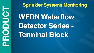 WF  WFDN  WFDN Waterflow Detector Series  Terminal Block [upl. by Karsten]