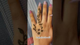 Easy back hand mehandi ✨ mehandi mehandidesign trending shorts viralshorts viralvideo [upl. by Liakim]