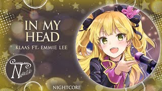 Nightcore  In My Head Lyrics [upl. by Anaillil]