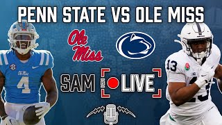 Penn State vs Ole Miss  Peach Bowl Live  College Football 2023 [upl. by Anitnemelc181]