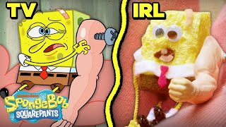 Tiny SpongeBob and Tiny Patrick IRL 🤏  quotFunSized Friendsquot Recreation [upl. by Einahpit]