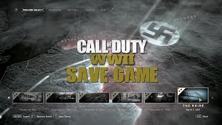 Call of Duty World War 2 Save Game Download [upl. by Akiemahs]