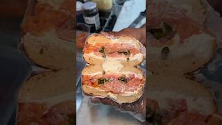 You need this LOX BAGEL SANDWICH from Utopia Bagels in Whitestone Queens NYC 🥯🤤 DEVOURPOWER [upl. by Tri]