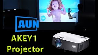 AUN AKEY1 Projector 2017  Review 1st [upl. by Odessa976]