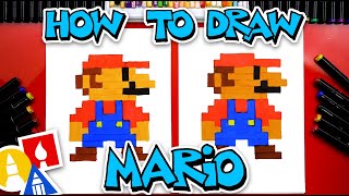 How To Draw Mario Pixel Art [upl. by Naxor287]