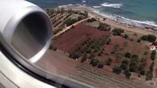 Thomson 737800 Landing at Paphos International Airport [upl. by Ilarin]