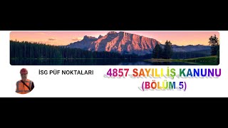 33 4857 SAYILI İŞ KANUNU BÖLÜM 5 Dr Tevfik ÜNALDI [upl. by Otsedom]