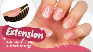 NAIL EXTENSIONS using Nail Sticker Forms [upl. by Engleman]