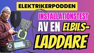 Installationstest av en ELBILSLADDARE [upl. by Kiryt]