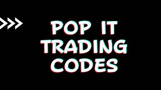 Roblox Pop It Trading codes 1 NEW CODE 2021 WITH GUMMY BEAR REWARD [upl. by Aden]