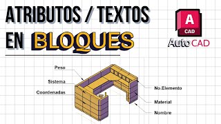 Atributos en Bloques de 🔴 AutoCAD [upl. by Safir]