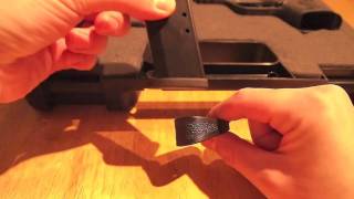 How to replace the magazine baseplate on the smith and wesson Mampp 40c [upl. by Acirretal230]