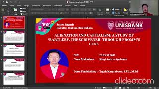 CAPITALISM AND ALIENATION A STUDY OF BARTLEBY THE SCRIVENER THROUGH FROMMS LENS [upl. by Chung]