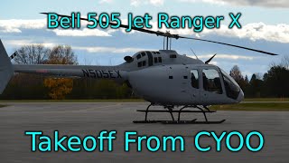 Bell 505 Jet Ranger X Takeoff  YOO Spotting [upl. by Akela]