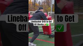 Linebacker Drill to get off Blocks football [upl. by Yablon]