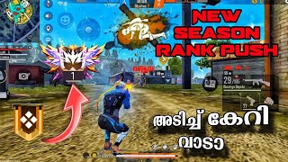 Malayalam Free Fire MAX  👍 New Season Rank Pushing Playing Solo [upl. by Laraine615]