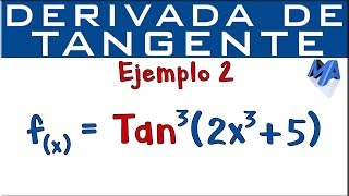 Derivada de Tangente  Ejemplo 2 [upl. by Hooke]