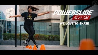 Best of SLALOM inline skating  Powerslide Freestyle 🔺🔺🔺 [upl. by Kacey]