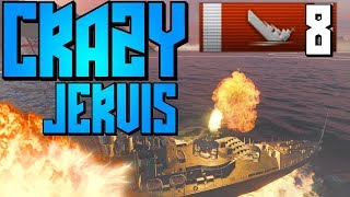 EIGHT kills in Jervis 190K DMG and a mountain of medals  World of Warships [upl. by Ailongam]